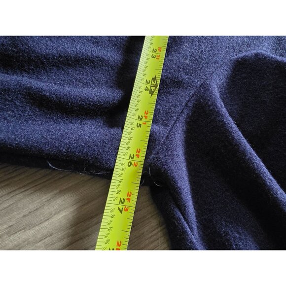 Vintage Heather Collection Navy Blue Embroidered Long Nightgown Robe 3X Made USA - Picture 7 of 9